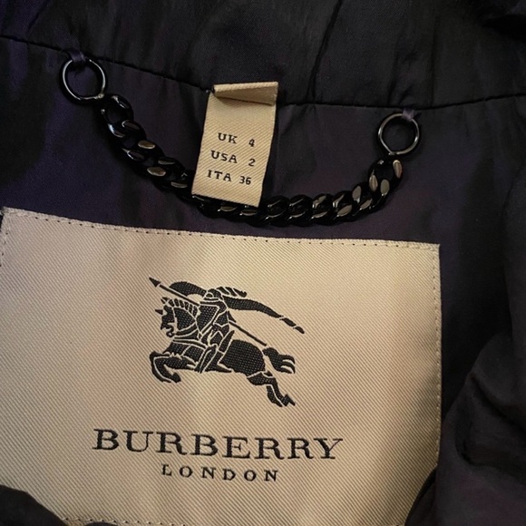 Purple Double-Breasted Jacket Burberry trend coat - Picture 3 of 5